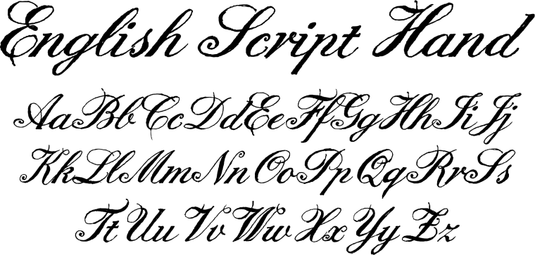 Красивый шрифт на английском