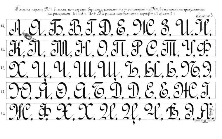 Красивый шрифт печатный