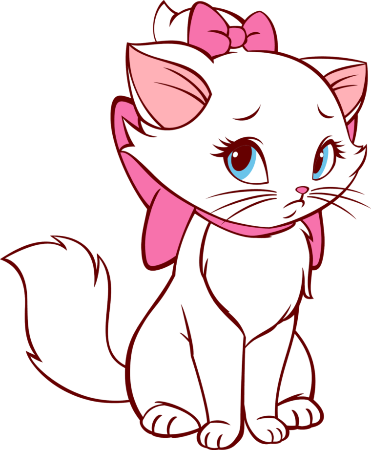 Стикеры кошечка Мари