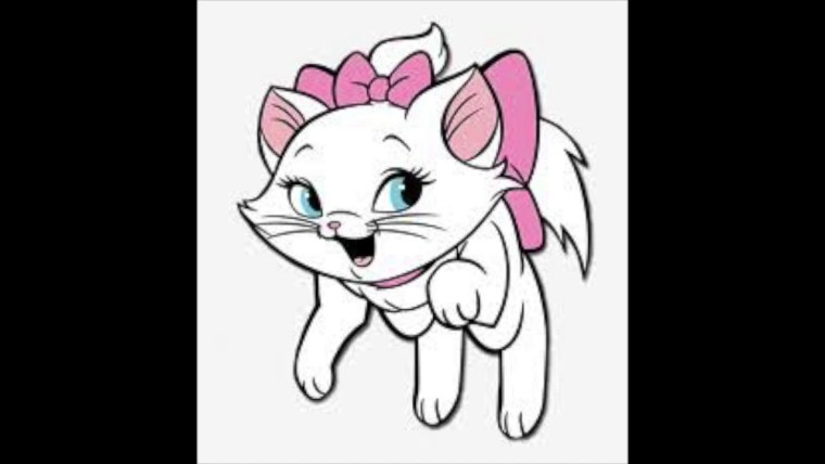 Белая кошечка Мари