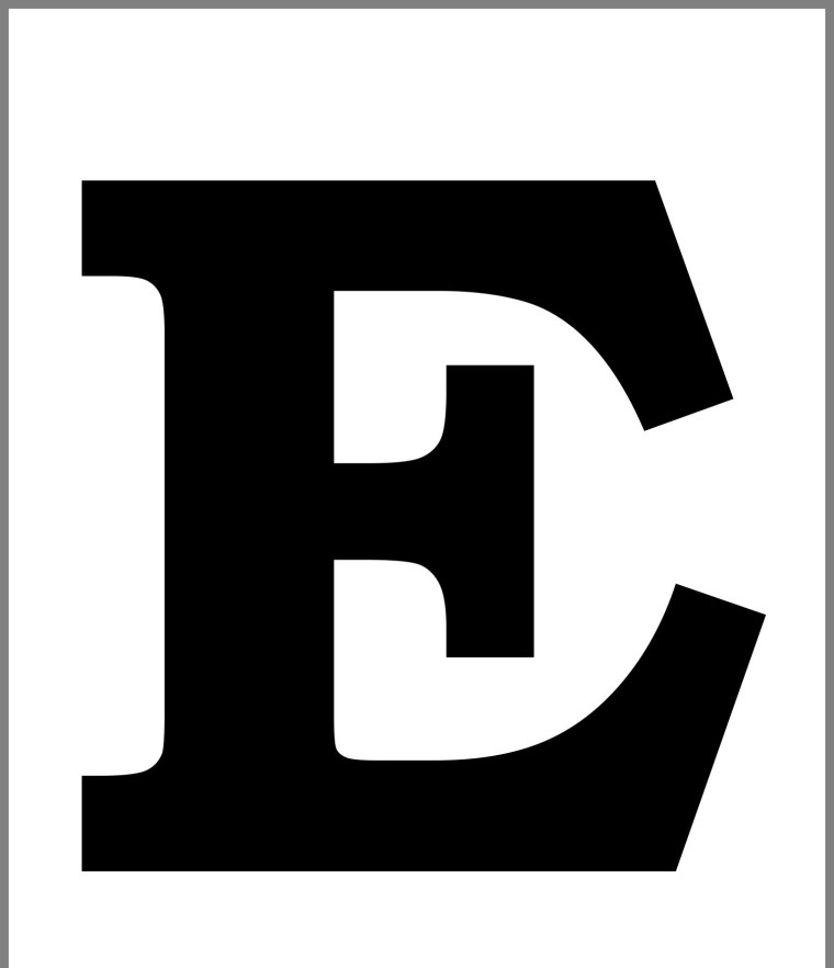 Буквы алфавита для распечатки черные