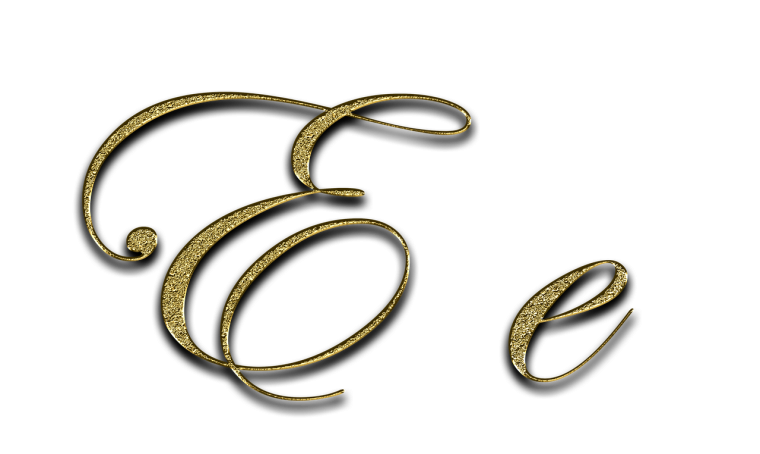 Буква е красивая