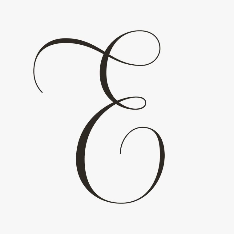 Красивая буква е заглавная