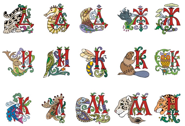 Буквица Славянская Расписная