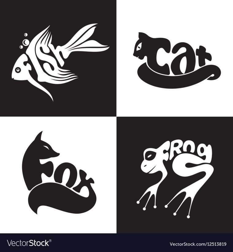Стилизованный логотип животного