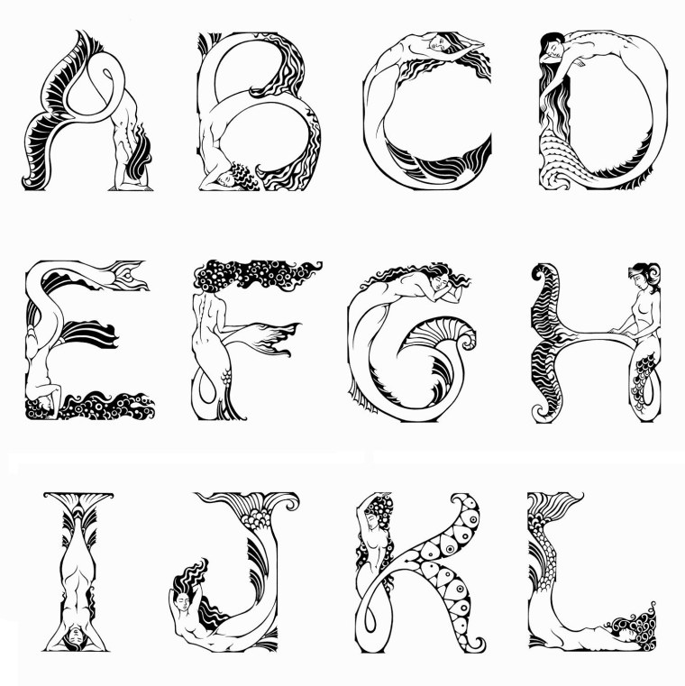Стилизованные буквы алфавита