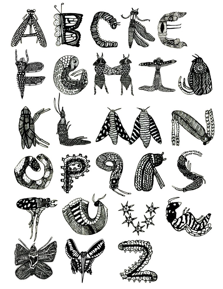 Буквы в стиле животных