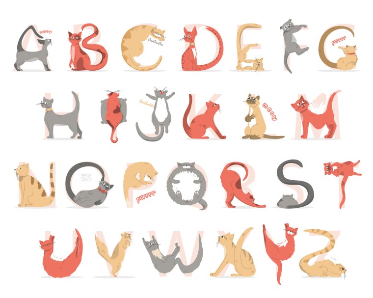 Буква к кошка
