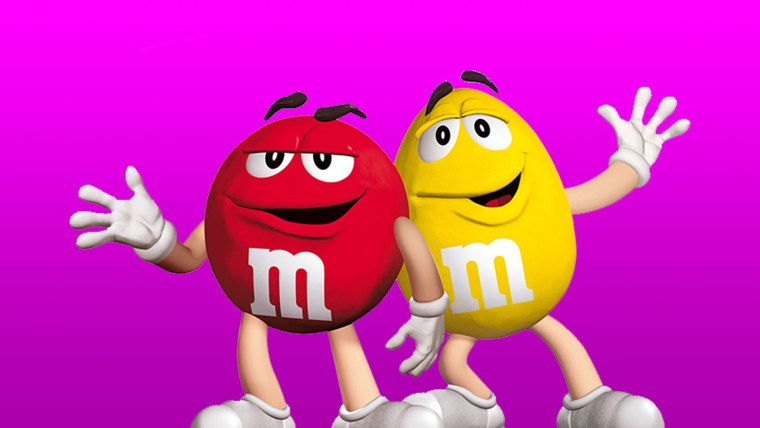 Красный и желтый mms