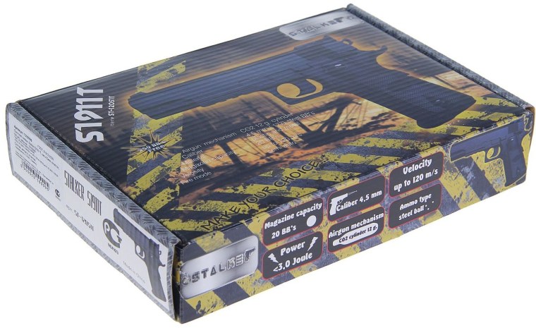 Пневматический пистолет Калибр 4,5 St-s1911t