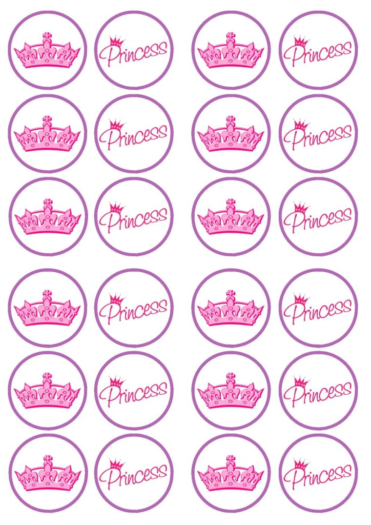 Шаблоны для капкейков для девочки