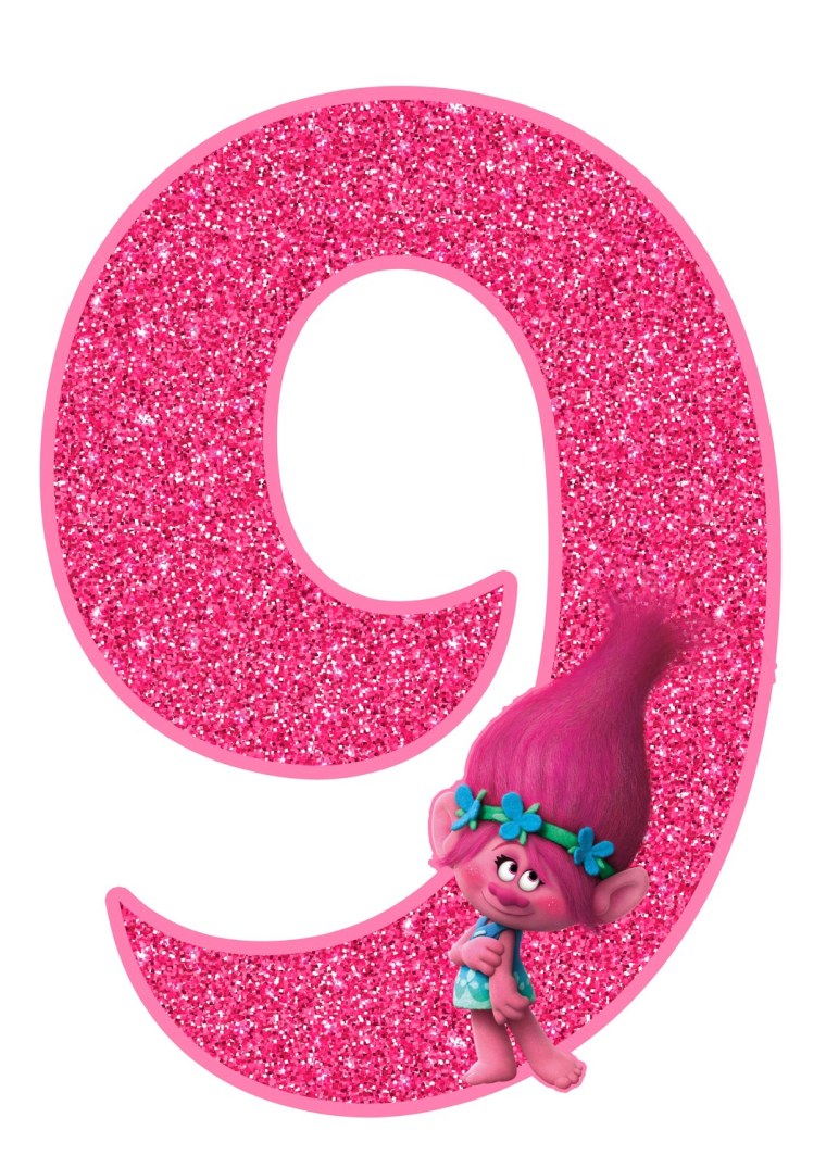 Цифра 9 на день рождения