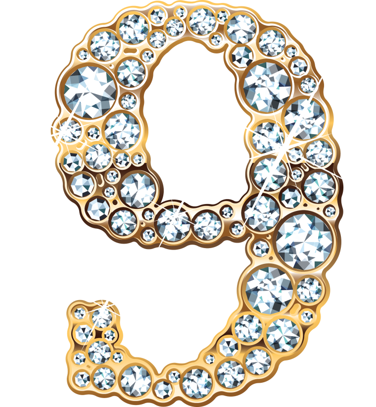 Красивая цифра 9