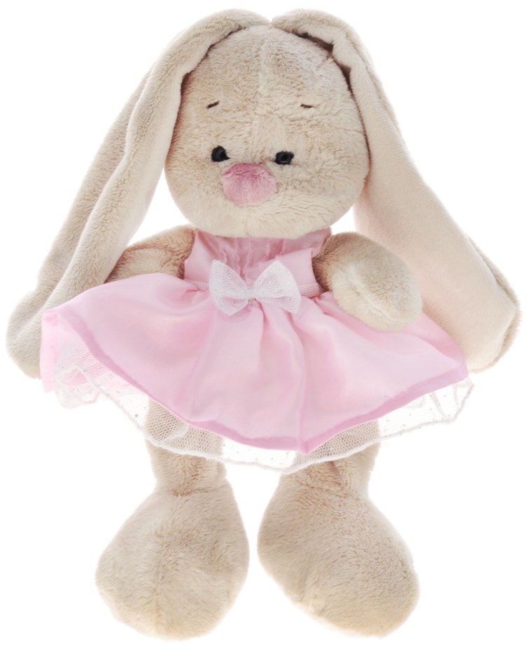 Зайка ми в розовом платье малыш 15 см