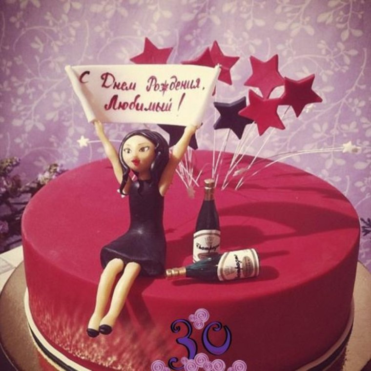 Торт парню на день рождения с девчонкой