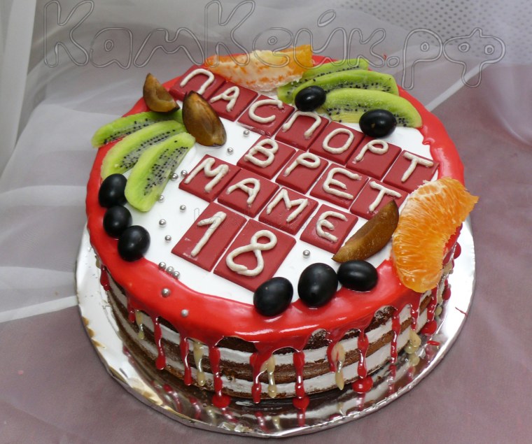 Паспорт врет маме 18 торт