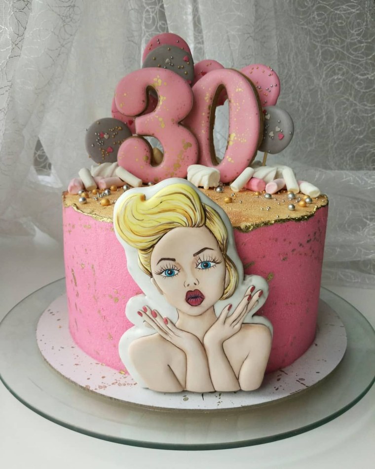 Торт с пряниками для женщины