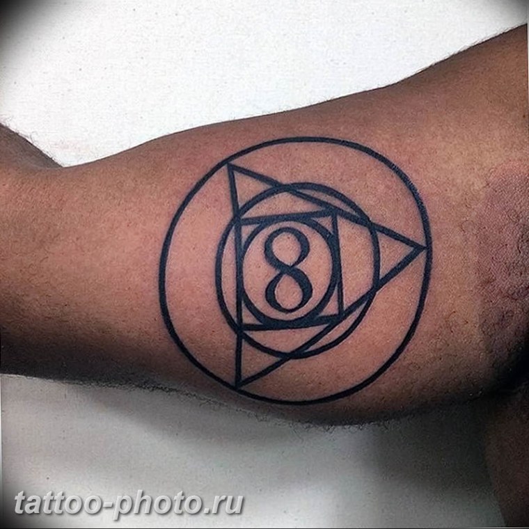 Татуировка треугольник в круге