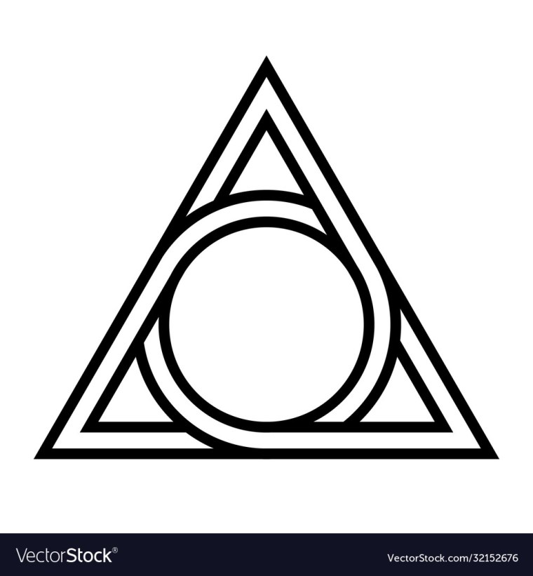 Символ треугольник в круге