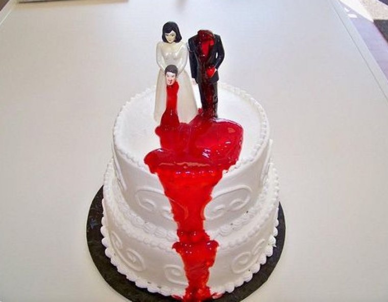 Эротический свадебный торт