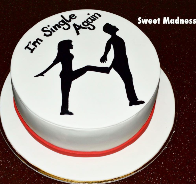 Торт на развод для женщины