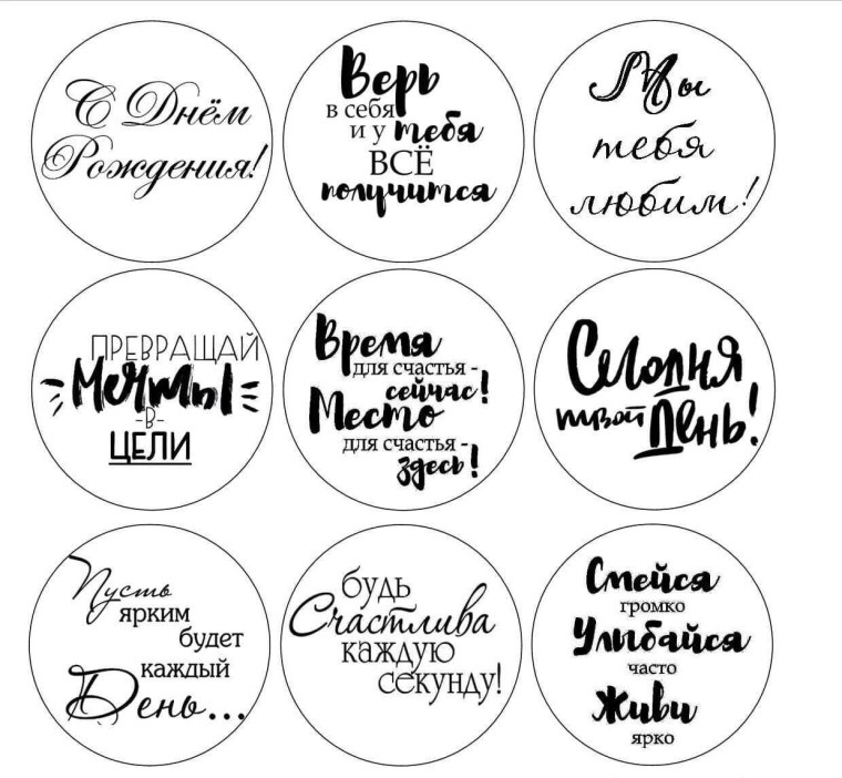 Ноты для печати на сахарной бумаге