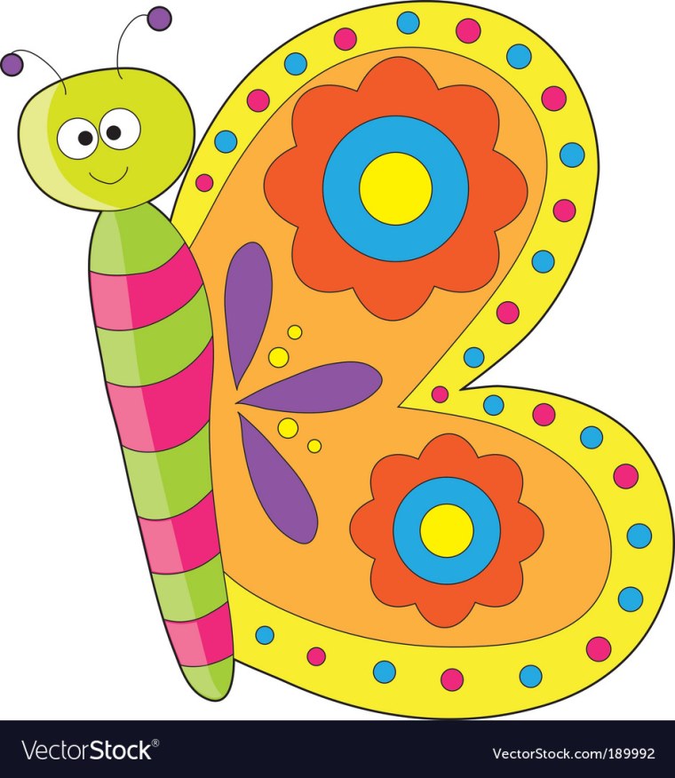 Буква в в форме бабочки