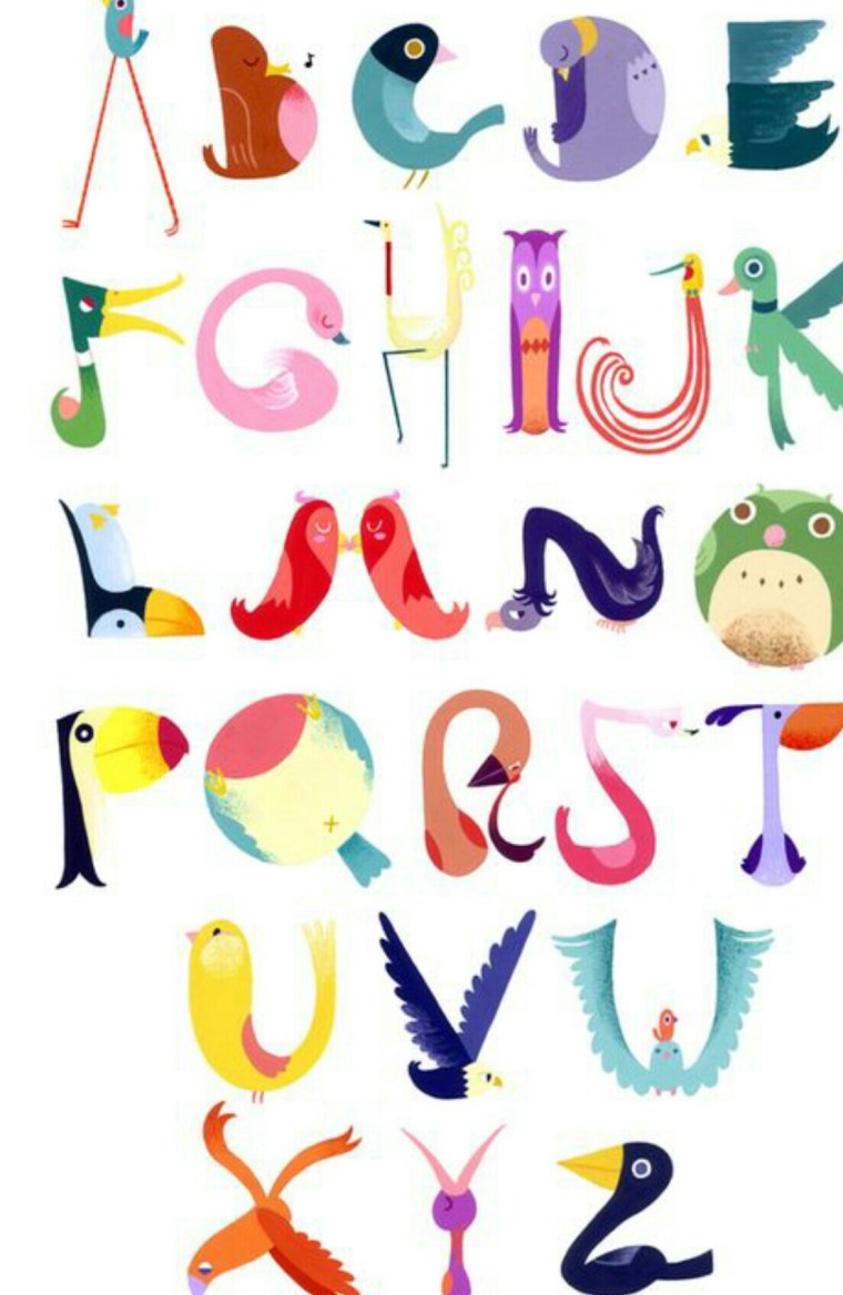 Стилизованные буквы алфавита