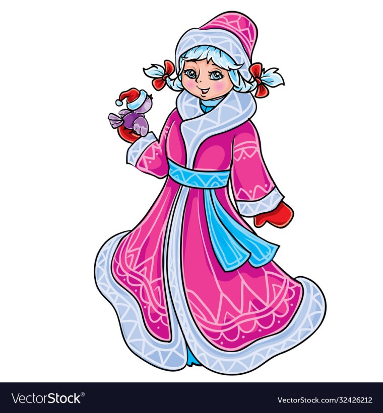 Снегурочки на прозрачном фоне