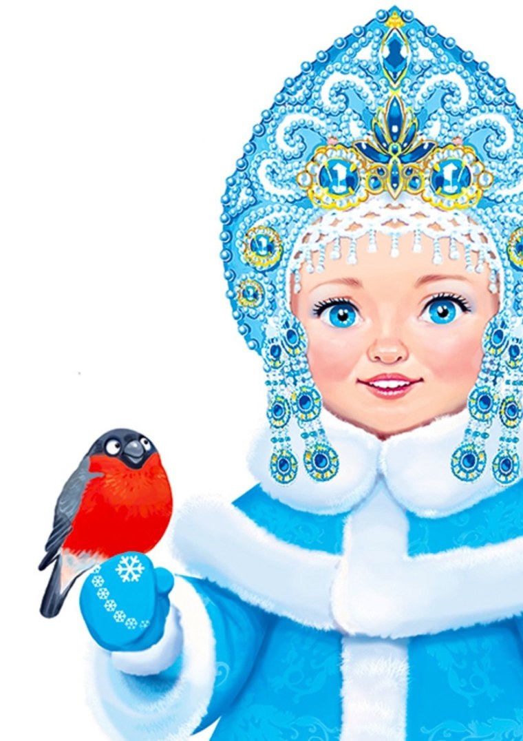 Девушки в новогоднем костюме с подарком