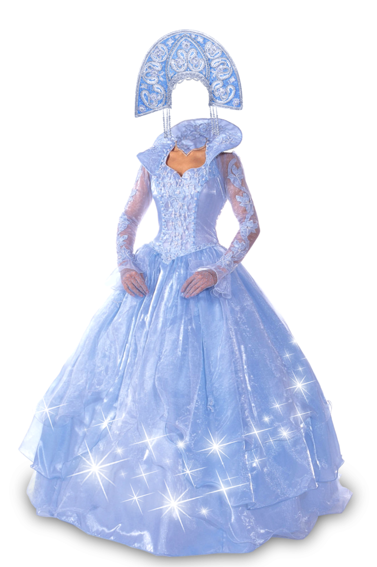 Снегурочка на белом фоне