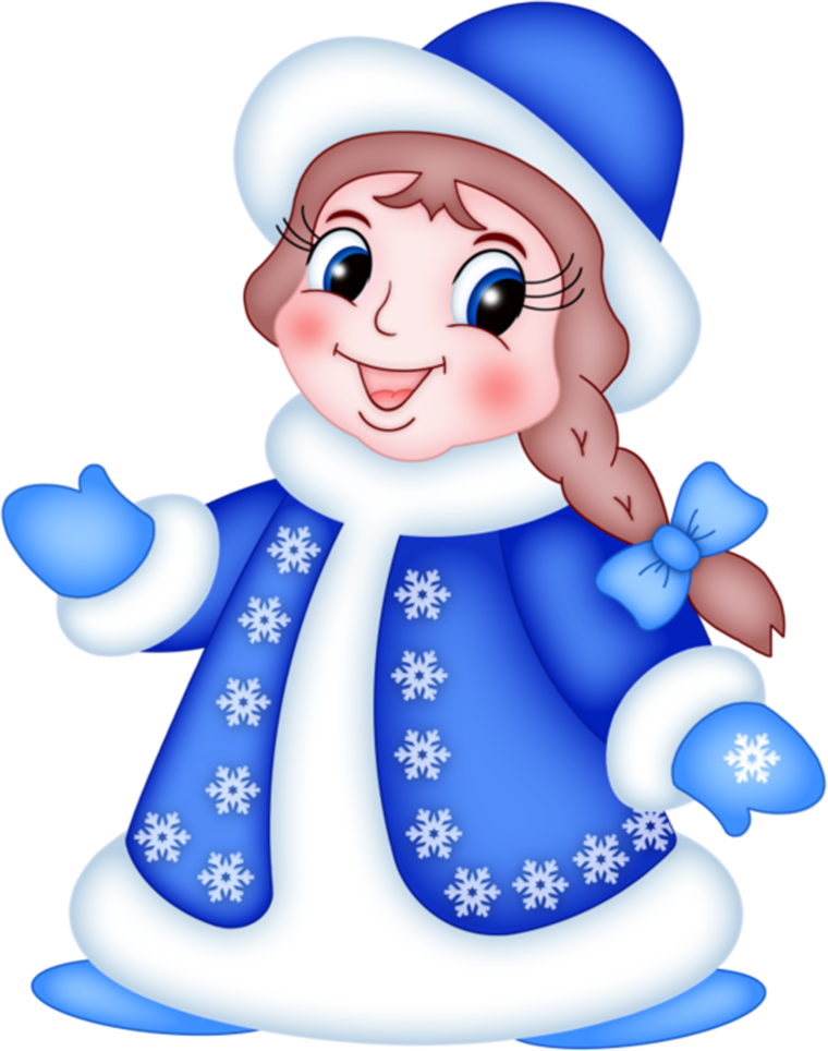 Снегурочка на прозрачном фоне
