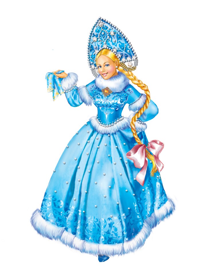 Девушка в новогоднем костюме