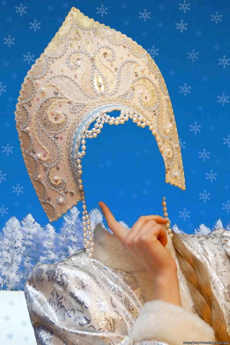 Снегурочка на прозрачном фоне