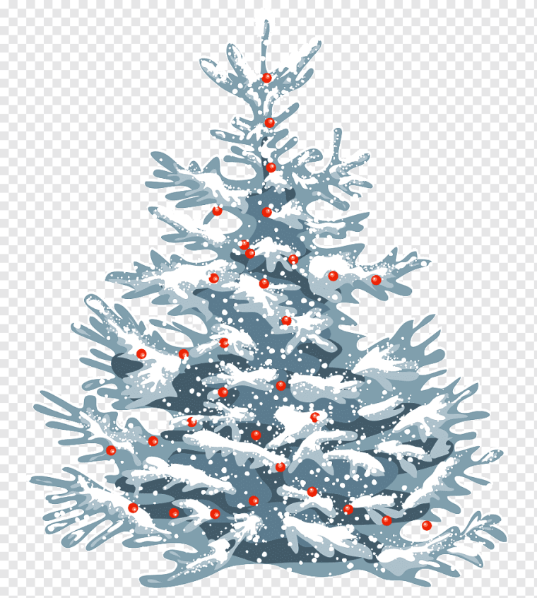 Елочка на прозрачном фоне