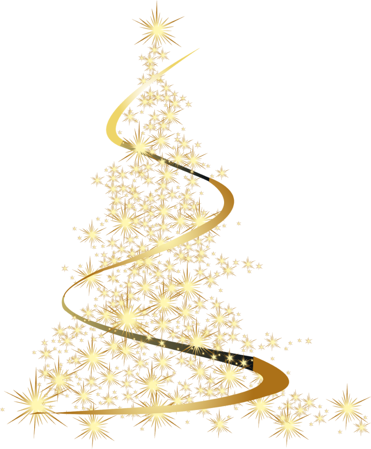 Рождественская елка клипарт на прозрачном фоне