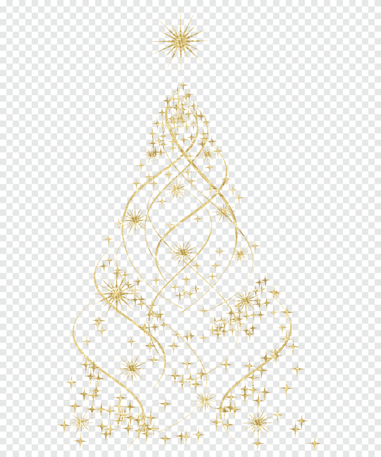 Елочка на прозрачном фоне