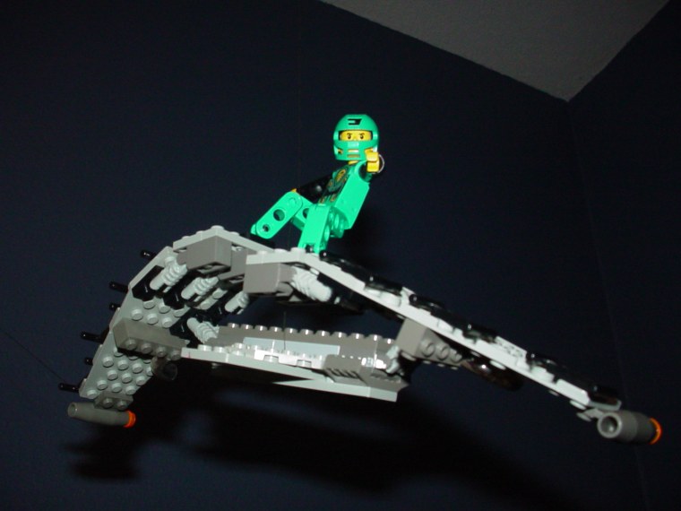 Лего зелёный Гоблин 2002 глайдер