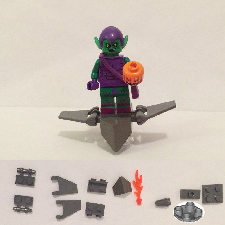 Лего зелёный Гоблин 2002 глайдер