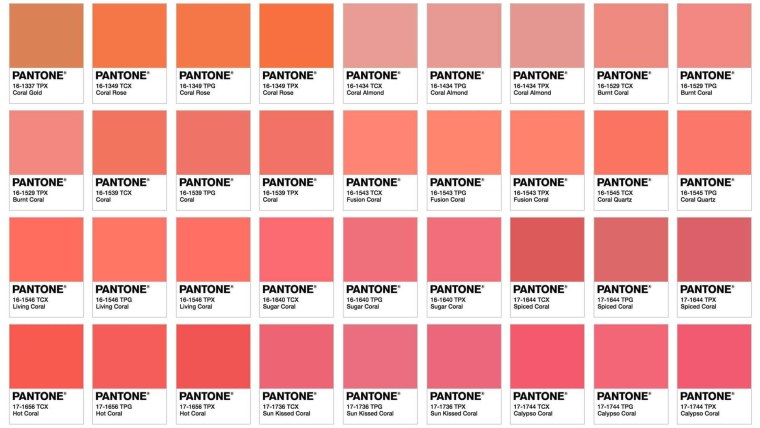 Цвет пантон розовый коралл