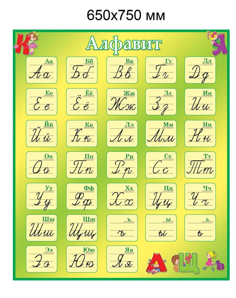 Алфавит русский прописной