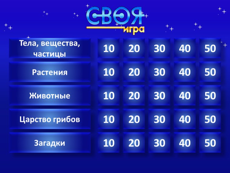 Своя игра игра