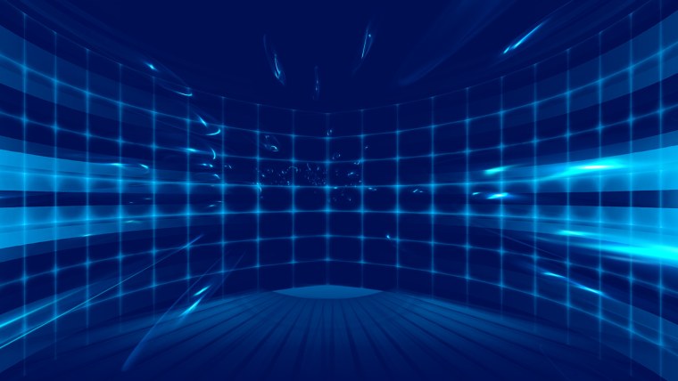 Синий технологичный фон