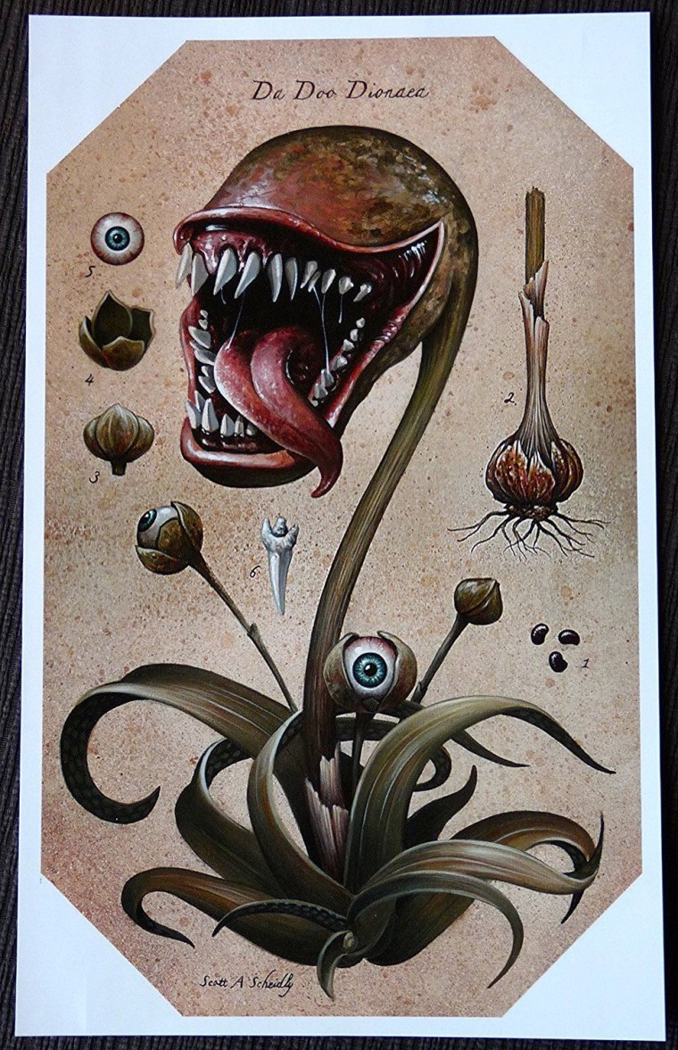 Плотоядное растение арт