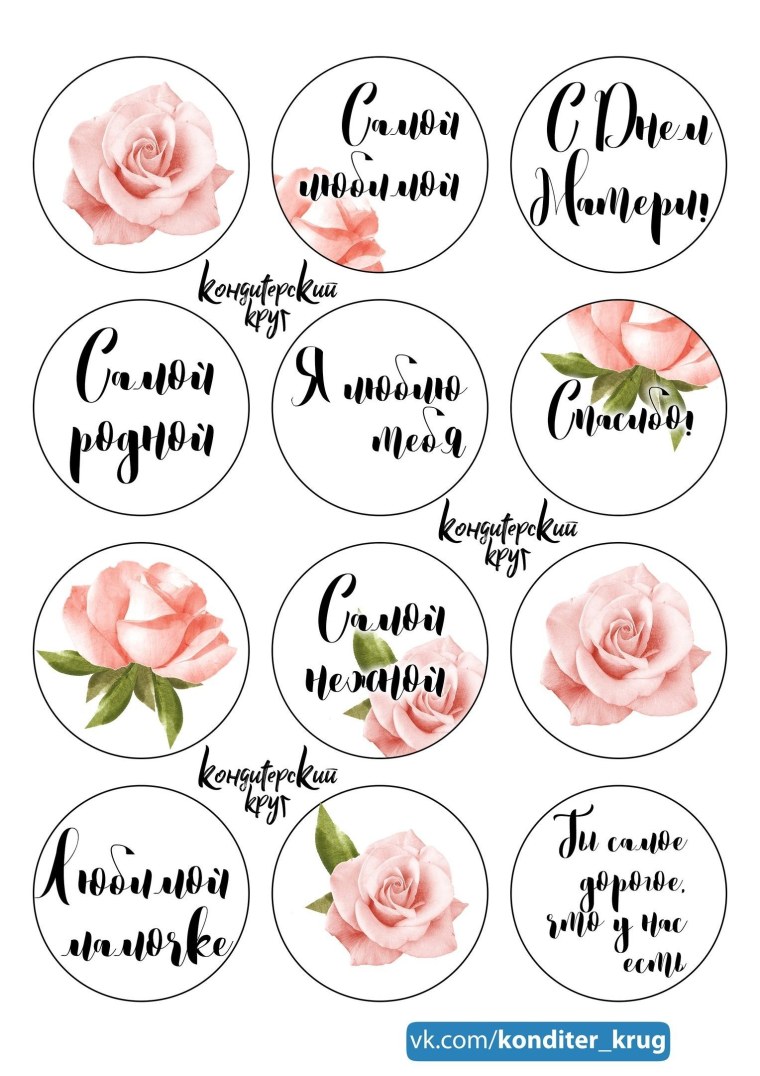 Надписи для капкейков с днем рождения