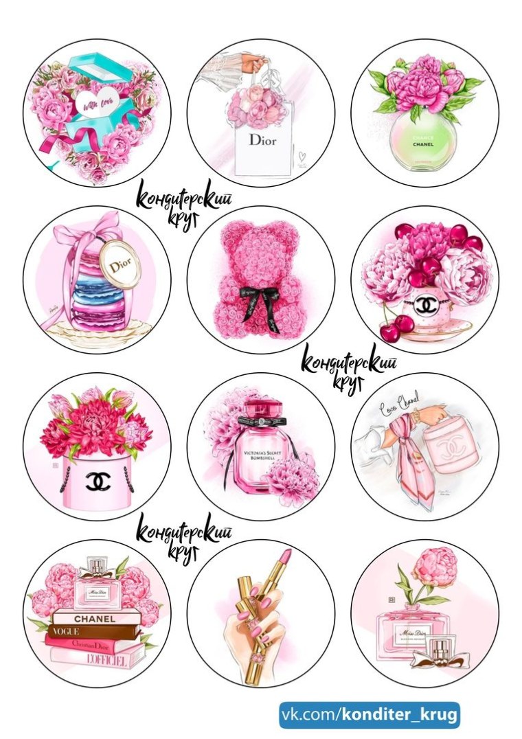 Трафаретные надписи на капкейки