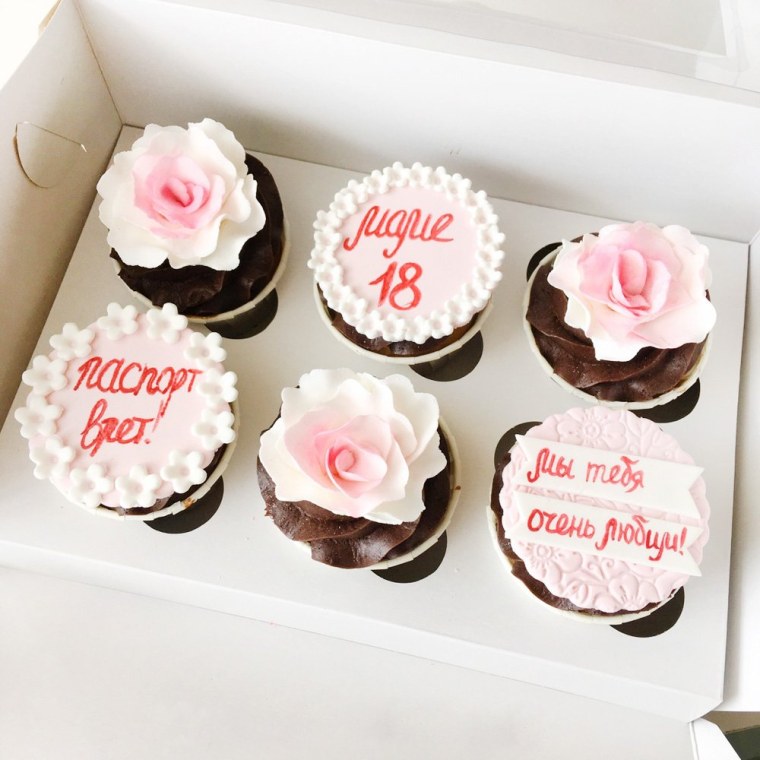 Печать изображений для капкейков любовь