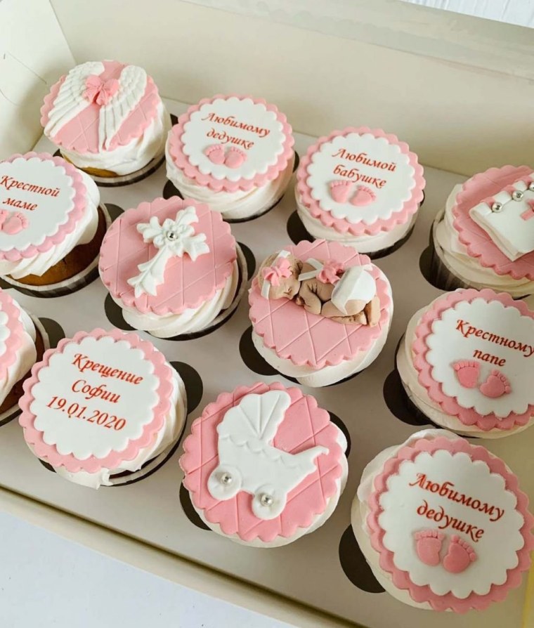 Наклейки на капкейки