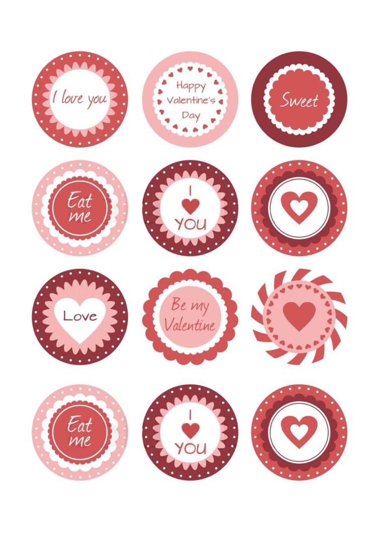 Шаблон топперов для печати