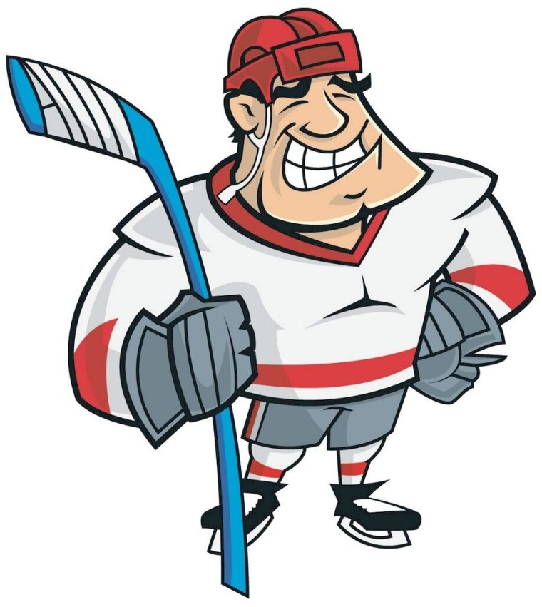 Хоккеист рисунок